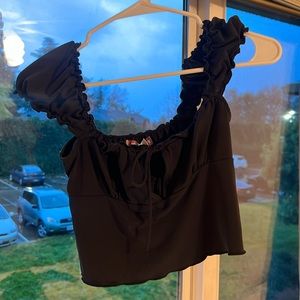 Urban Outfitters, black tank/ crop top, size small